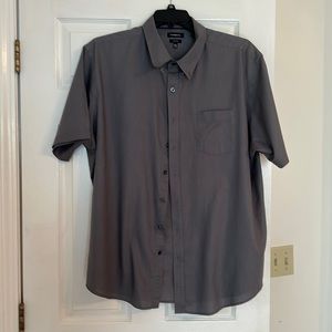 Men’s Croft & Barrow XXL short sleeve Grey button down front shirt